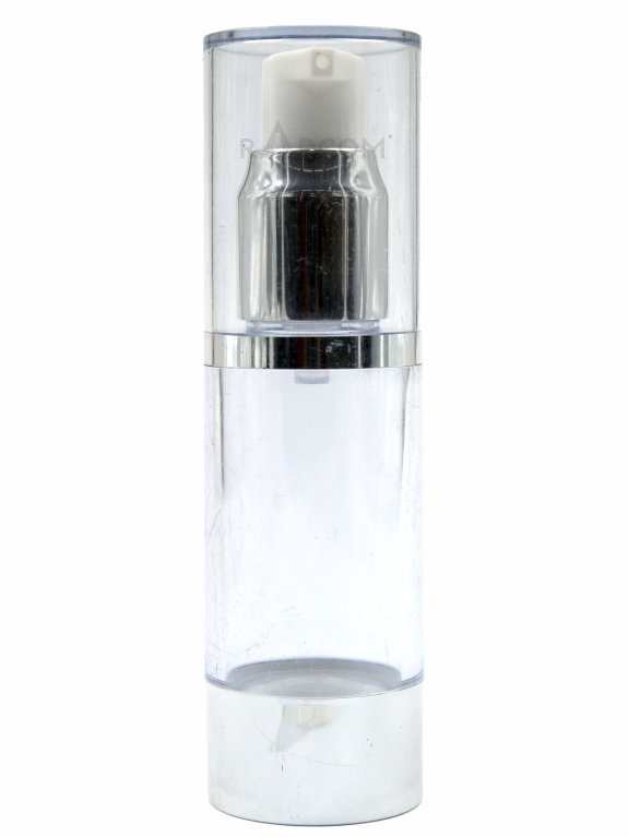 30ML BA03 - Shinny Silver-Airless Bottles With Silver Pump And Clear Cap